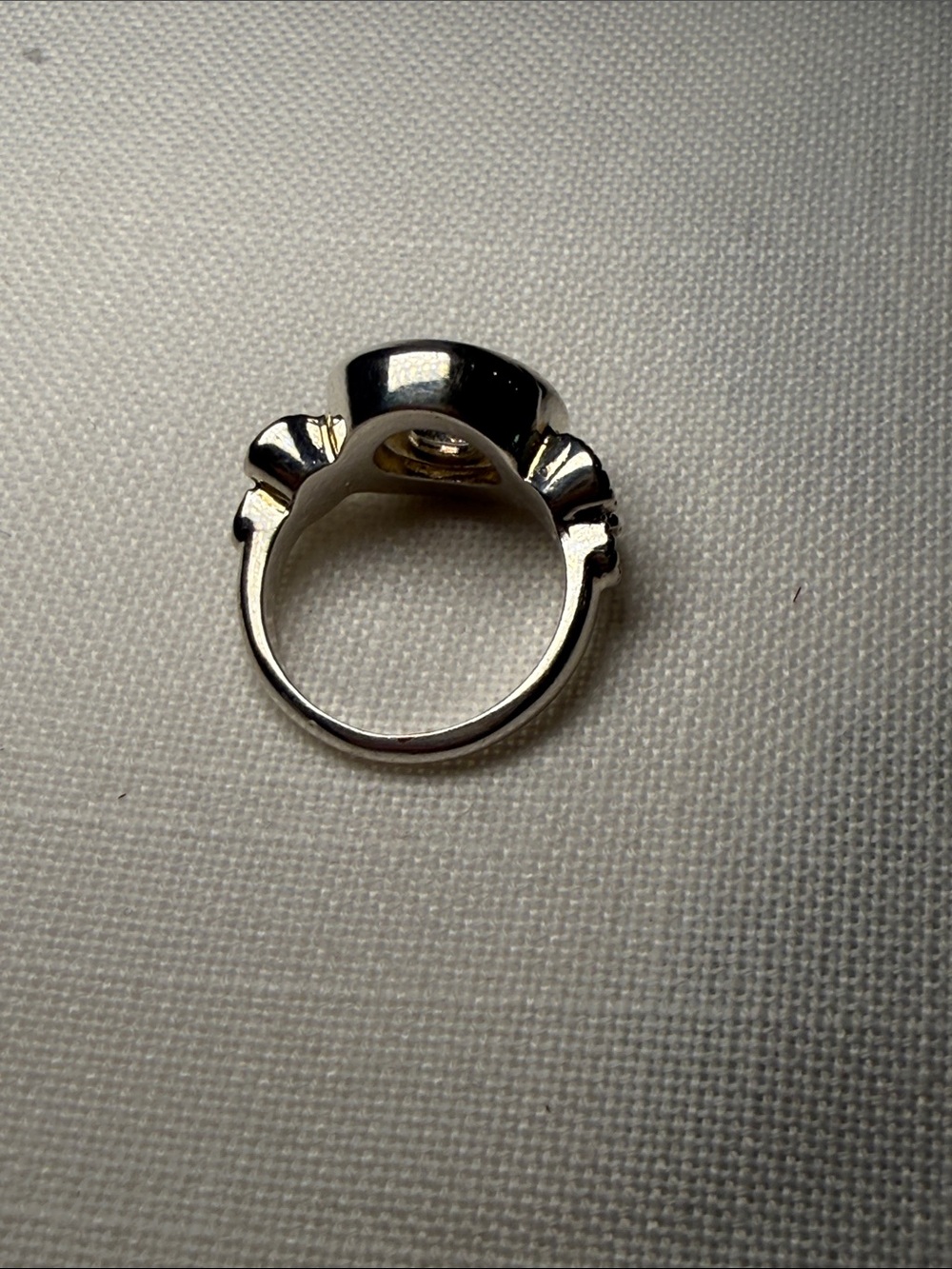 Lotti Dotties Black Rhinestone Flower Interchangeable Ring Base Size 7 - Picture 3 of 5